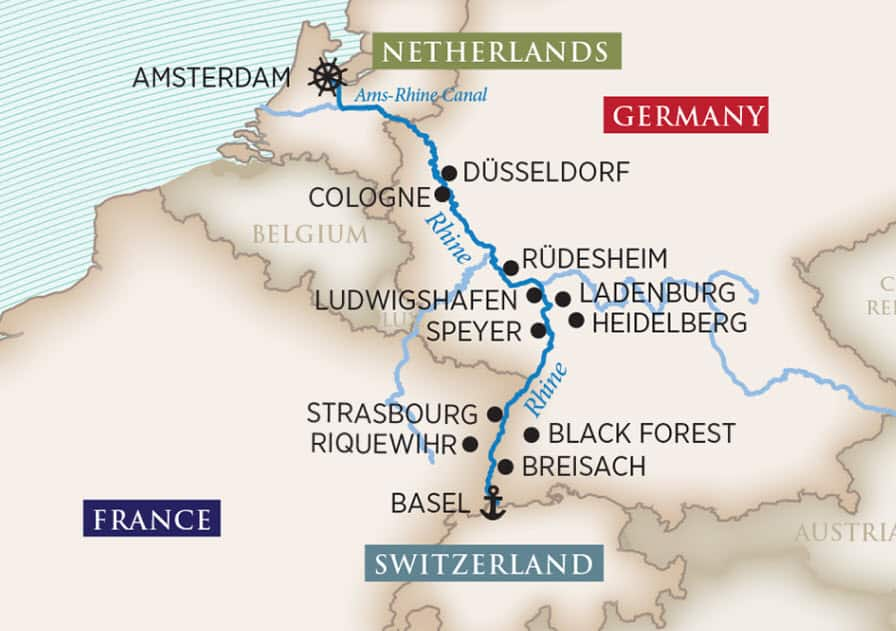 rhine river cruise july 2024